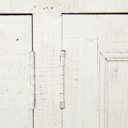 Cintra Sideboard by Four Hands in limestone white, driftwood natural. Made from solid mixed reclaimed wood in a cottage & farmhouse style.