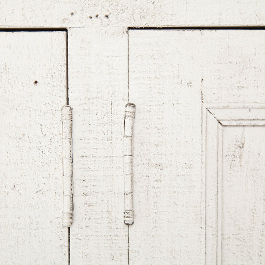 Cintra Sideboard by Four Hands in limestone white, driftwood natural. Made from solid mixed reclaimed wood in a cottage & farmhouse style.