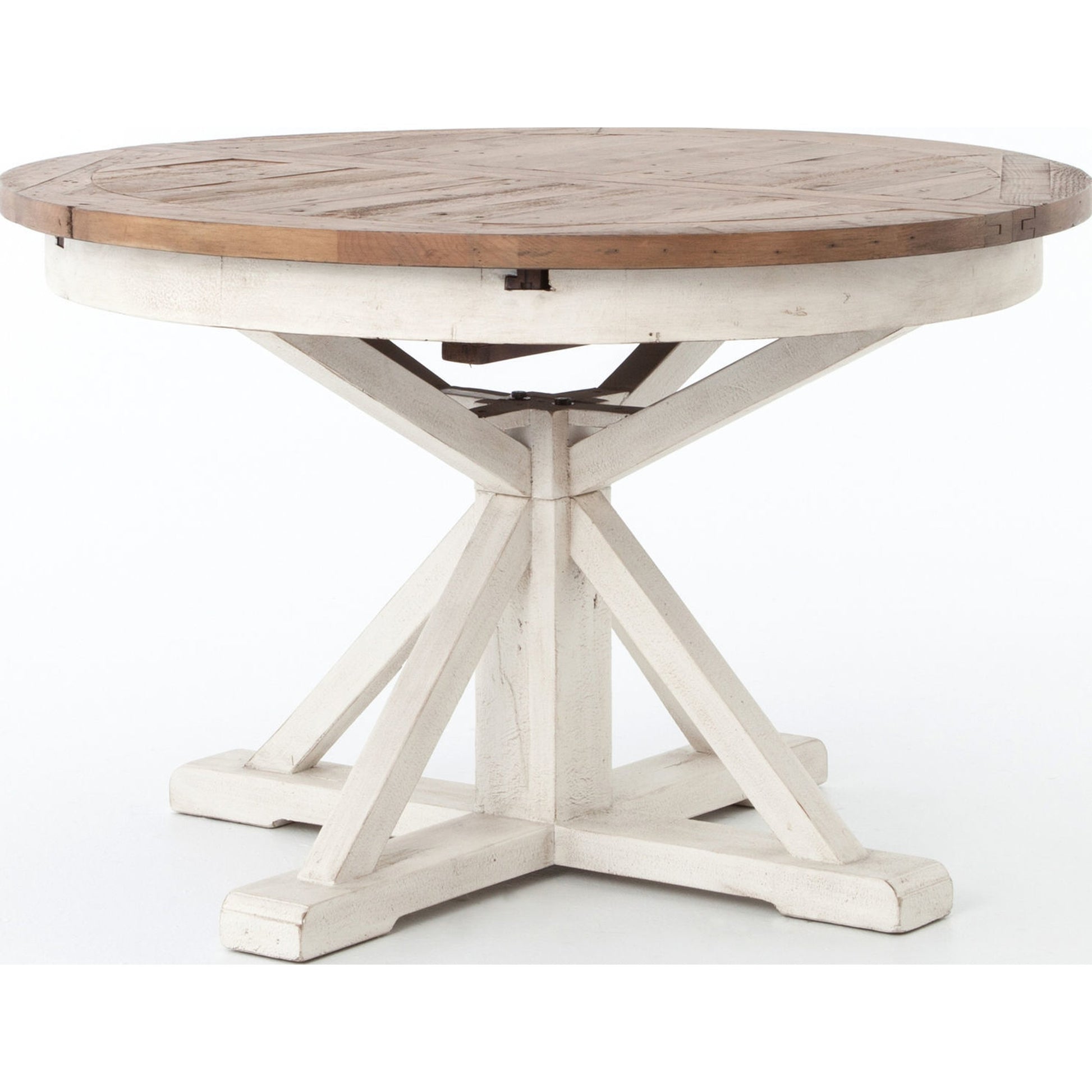 Cintra Extension Dining Table by Four Hands. Made from solid mixed reclaimed wood in a cottage & farmhouse style.