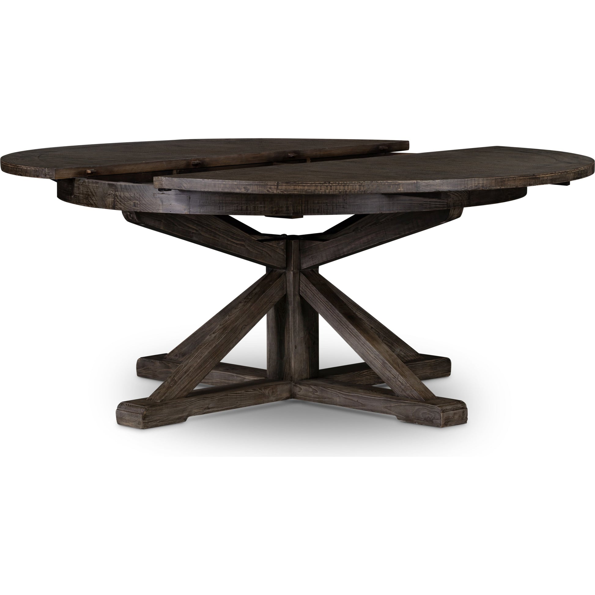 Cintra Extension Dining Table by Four Hands in black olive. Made from solid mixed reclaimed wood in a cottage & farmhouse style.