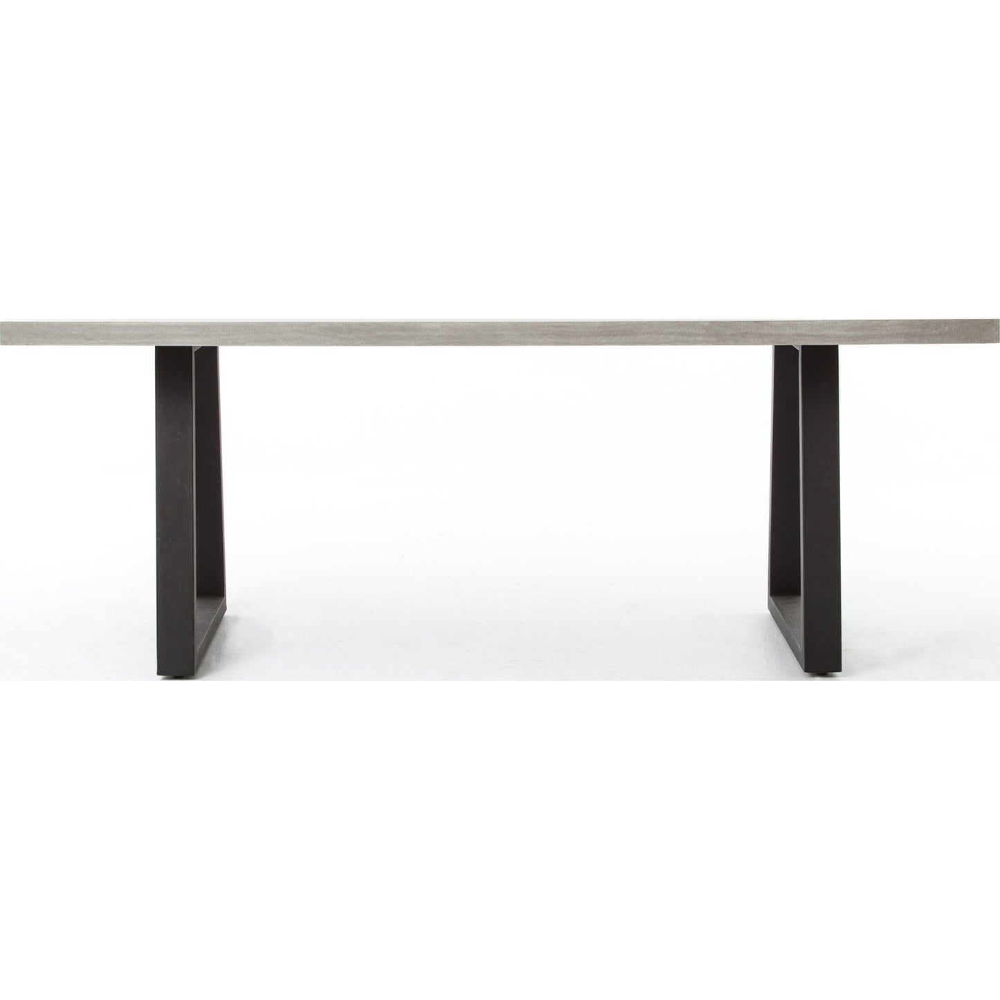 002 S-258305 | Additional Silo | Cyrus Outdoor Dining Table by Four Hands in black, light gray. Made from lavastone composite, iron in a modern style.