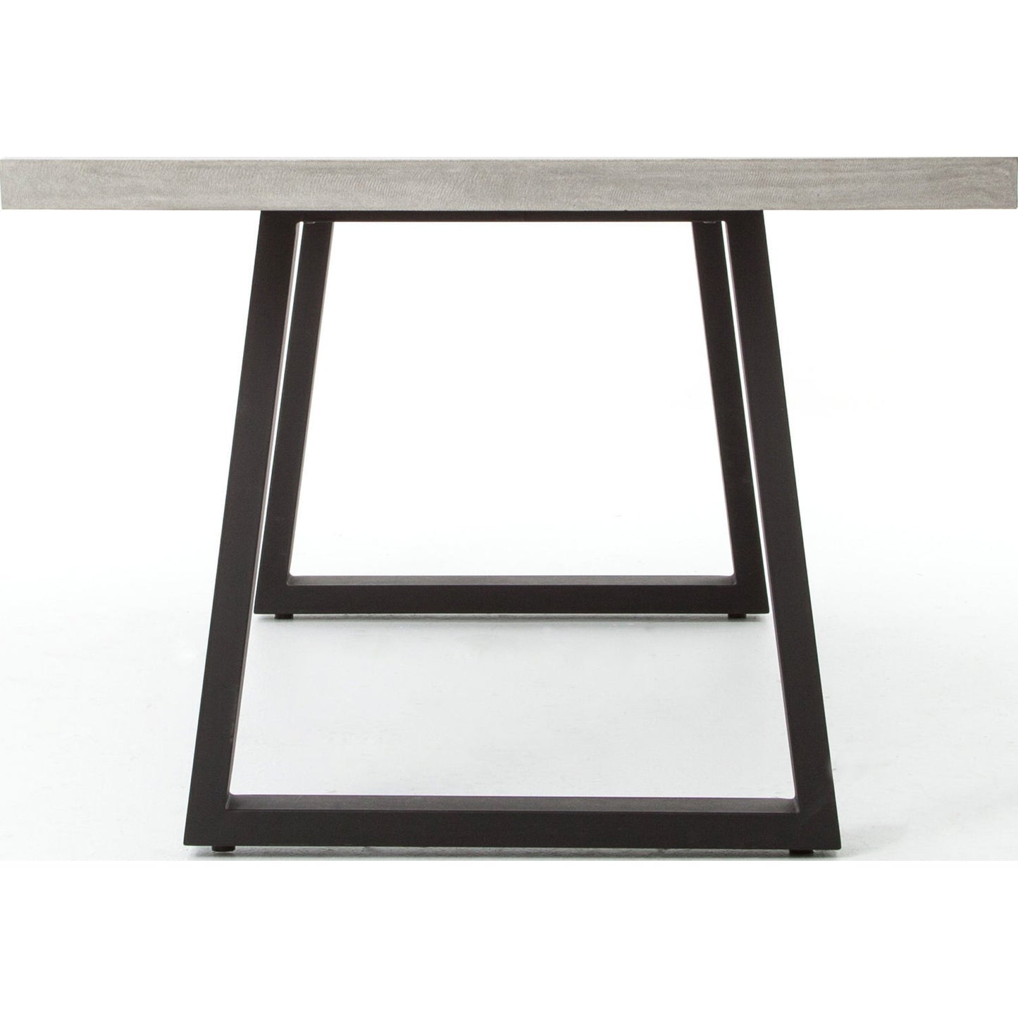 003 S-258305 | Additional Silo | Cyrus Outdoor Dining Table by Four Hands in black, light gray. Made from lavastone composite, iron in a modern style.