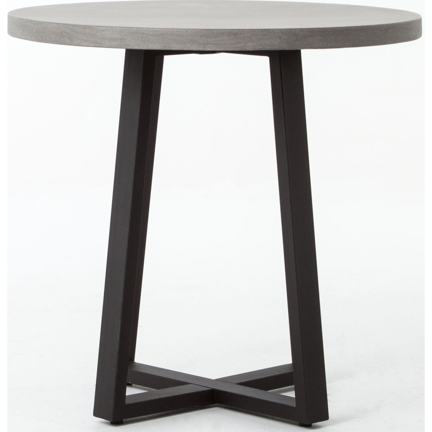 003 S-279264 | Additional Silo | Cyrus Round Table by Four Hands in gray and black, light gray. Made from lavastone composite, iron in a modern style.