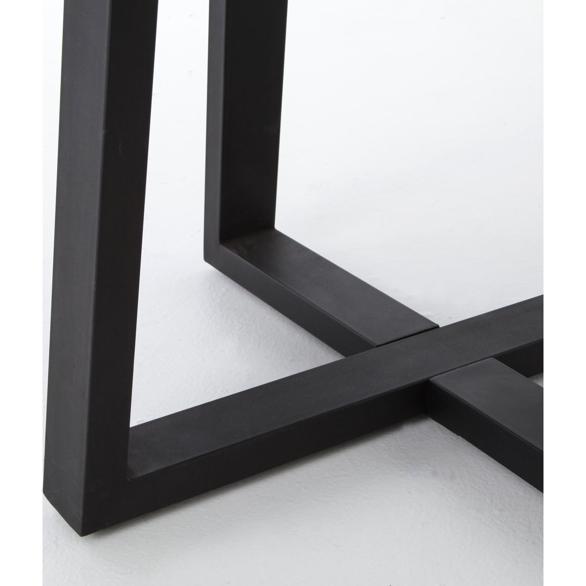 Cyrus Outdoor Round Dining Table by Four Hands. Made from lavastone composite, iron in a modern style.