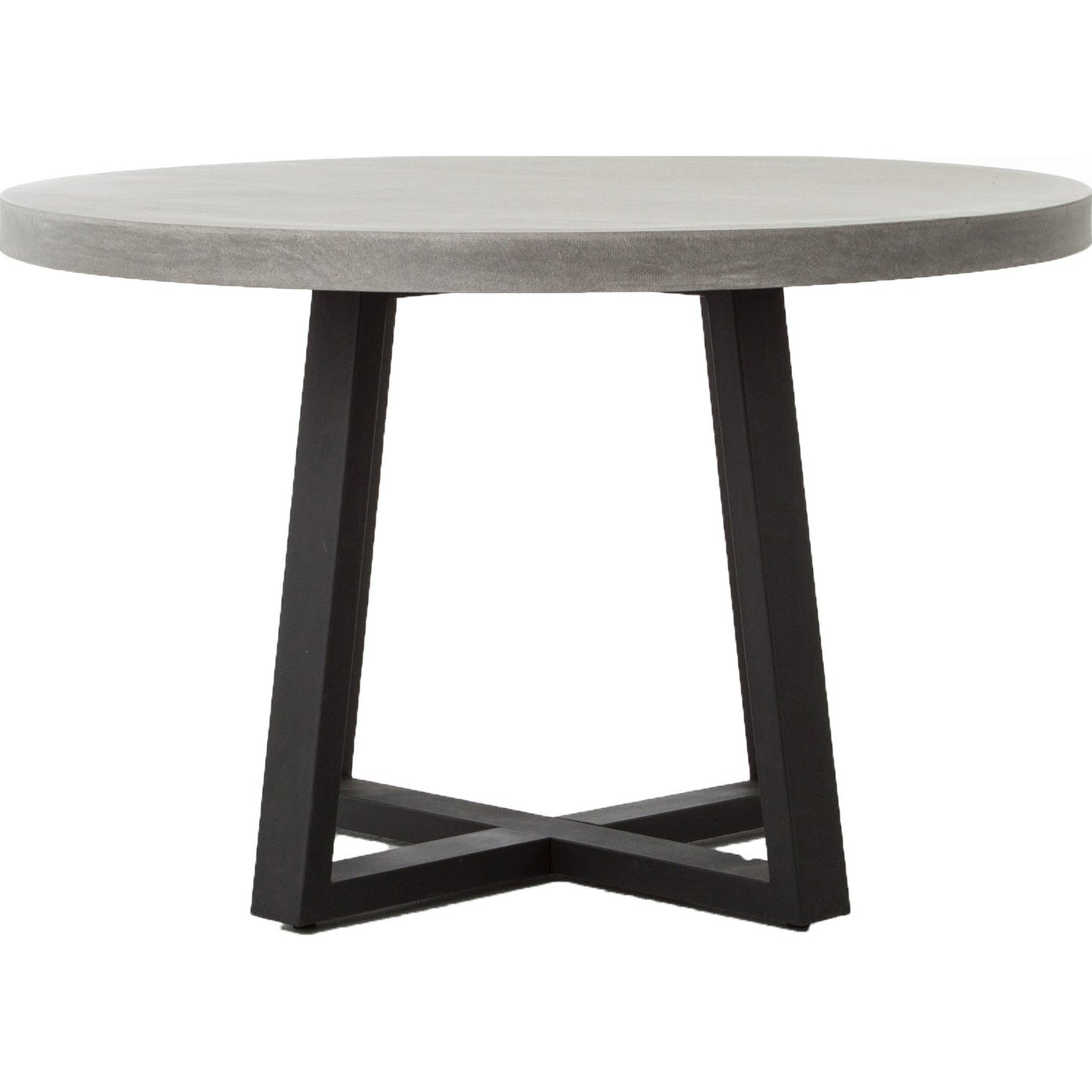 006 S-258304 | Additional Silo | Cyrus Outdoor Round Dining Table by Four Hands. Made from lavastone composite, iron in a modern style.