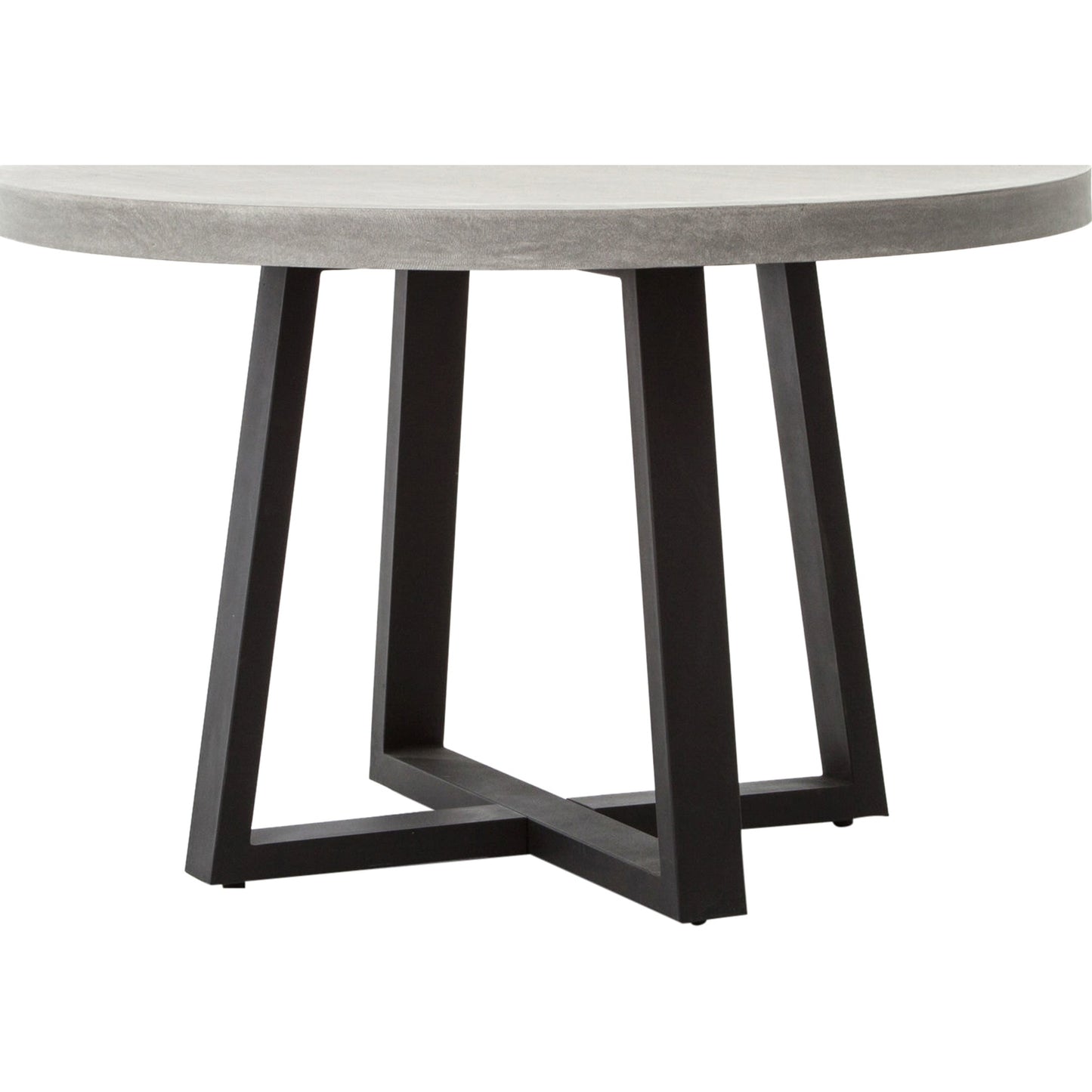 003 S-258304 | Additional Silo | Cyrus Outdoor Round Dining Table by Four Hands. Made from lavastone composite, iron in a modern style.