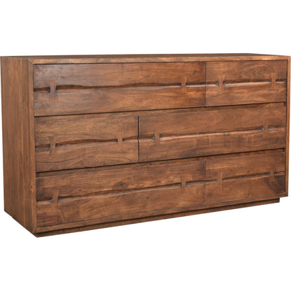 Madagascar Dresser by Moe's Home Collection in brown. Made from solid acacia wood in a eclectic & global style.