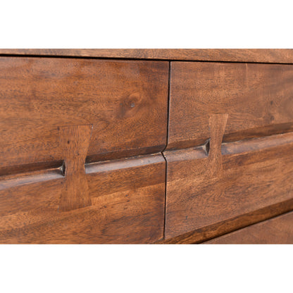 Madagascar Dresser by Moe's Home Collection in brown. Made from solid acacia wood in a eclectic & global style.