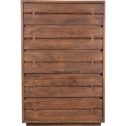 Madagascar Chest by Moe's Home Collection in brown. Made from solid acacia wood in a modern style.