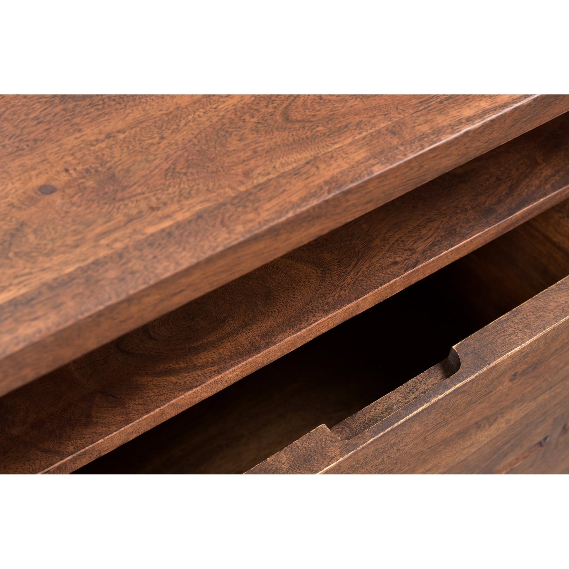 Madagascar Nightstand by Moe's Home Collection in brown. Made from solid acacia wood in a modern style.