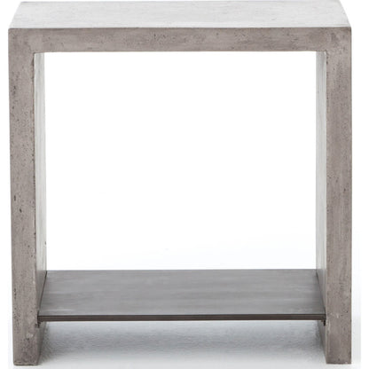 Hugo End Table by Four Hands. Made from concrete, iron in a modern style.