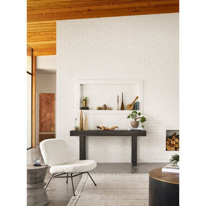 Lina End Table by Four Hands. Made from concrete in a modern style.