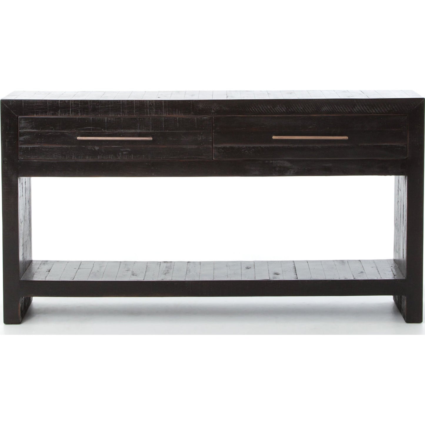 006 S-279529 | Additional Silo | Suki Console Table by Four Hands in burnished black. Made from resawn mixed wood in a modern style.