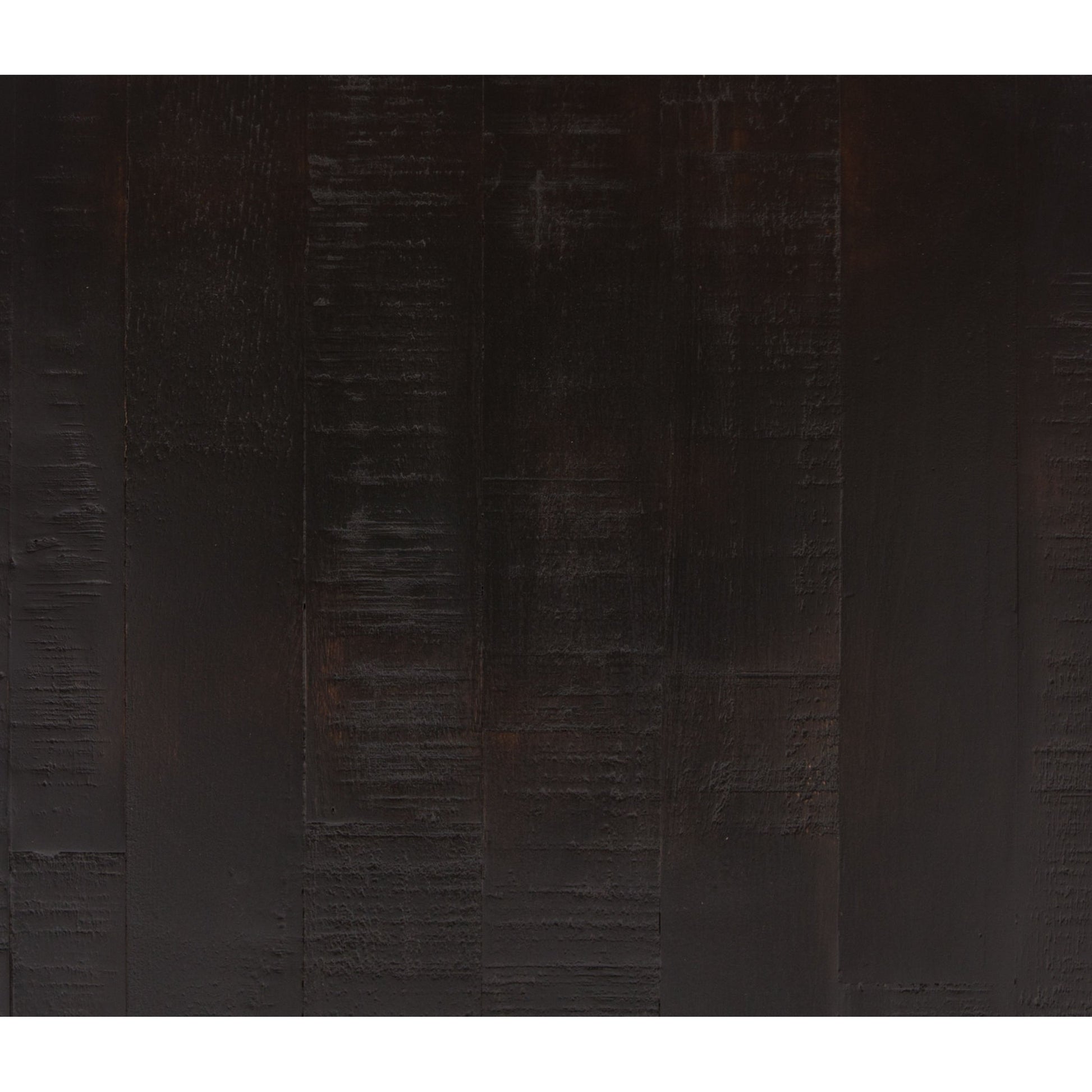 Suki Large Media Console by Four Hands in burnished black. Made from resawn mixed wood, mixed wood solid in a modern style.