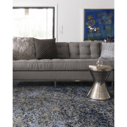 Viera VR-07 Rug by Loloi in gray, navy. Made from unique in a modern style.