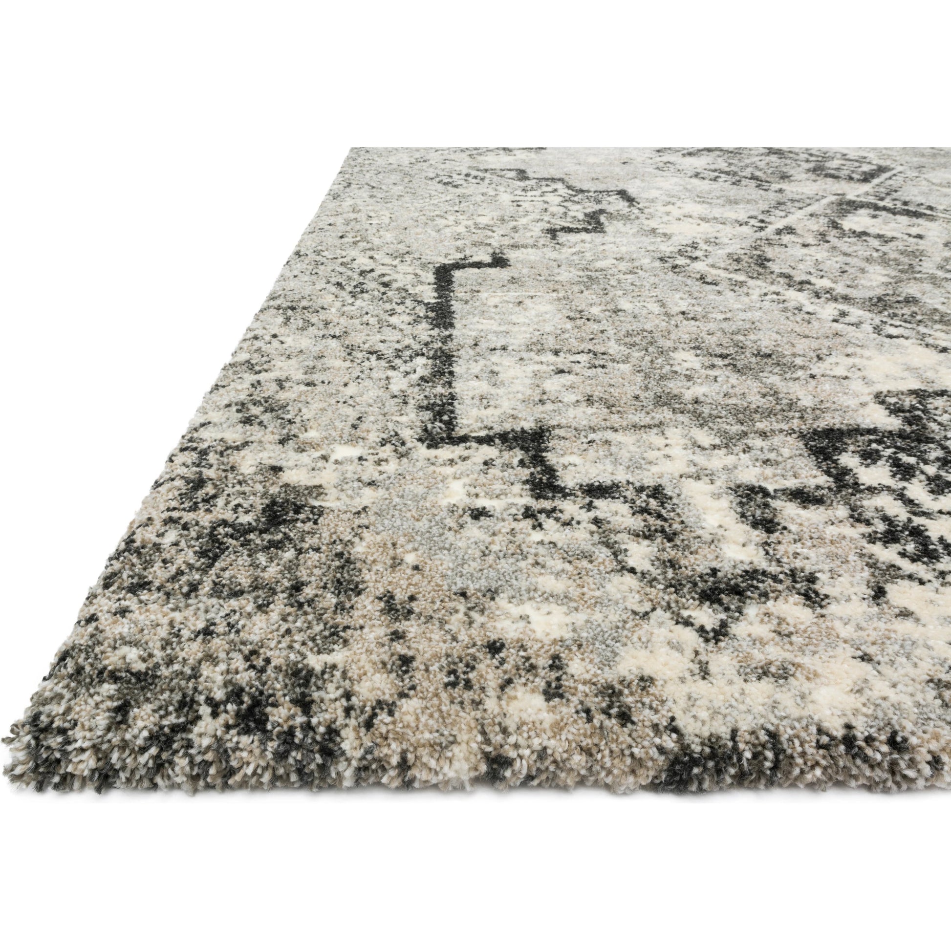 Viera VR-10 Rug by Loloi in gray, black. Made from unique in a eclectic & global style.