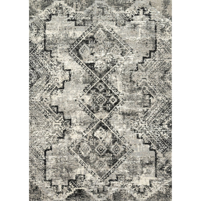 Viera VR-10 Rug by Loloi in gray, black. Made from unique in a eclectic & global style.