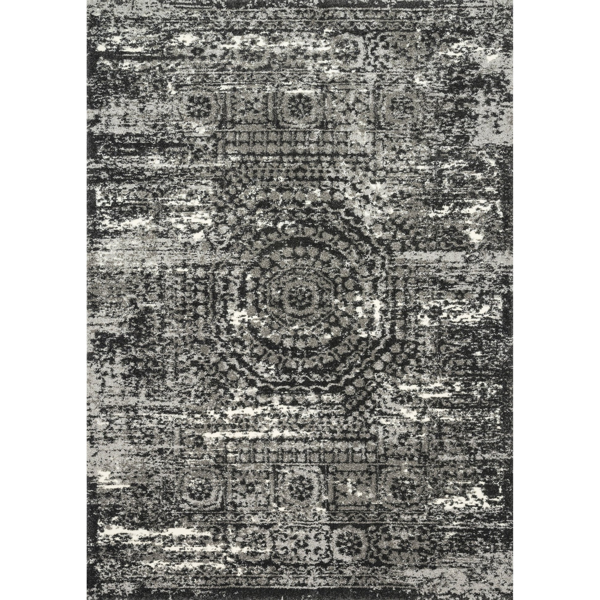Viera VR-11 Rug by Loloi in graphite, black. Made from unique in a modern style.