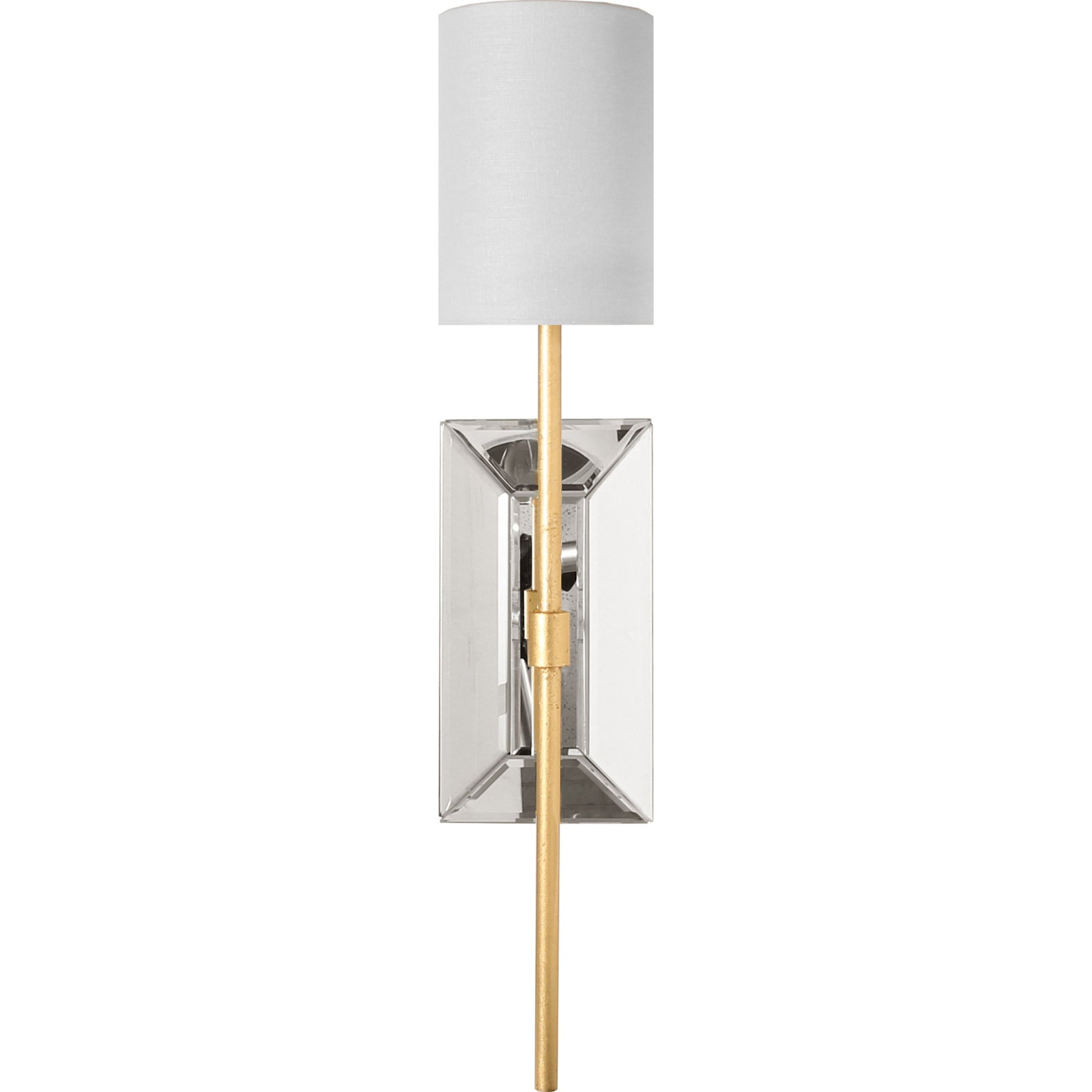 Virginia Sconce by Worlds Away in nickel. Made from metal, glass, linen in a transitional style.