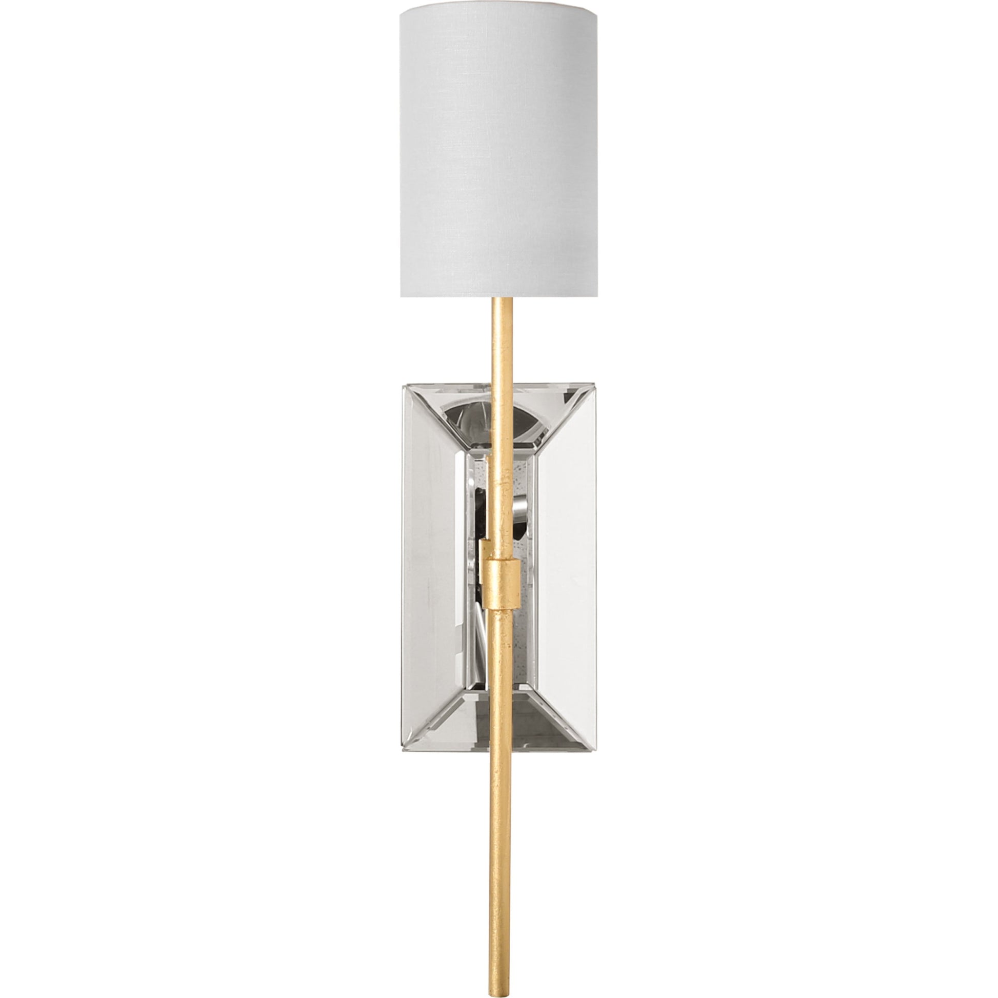 Virginia Sconce by Worlds Away in nickel. Made from metal, glass, linen in a transitional style.