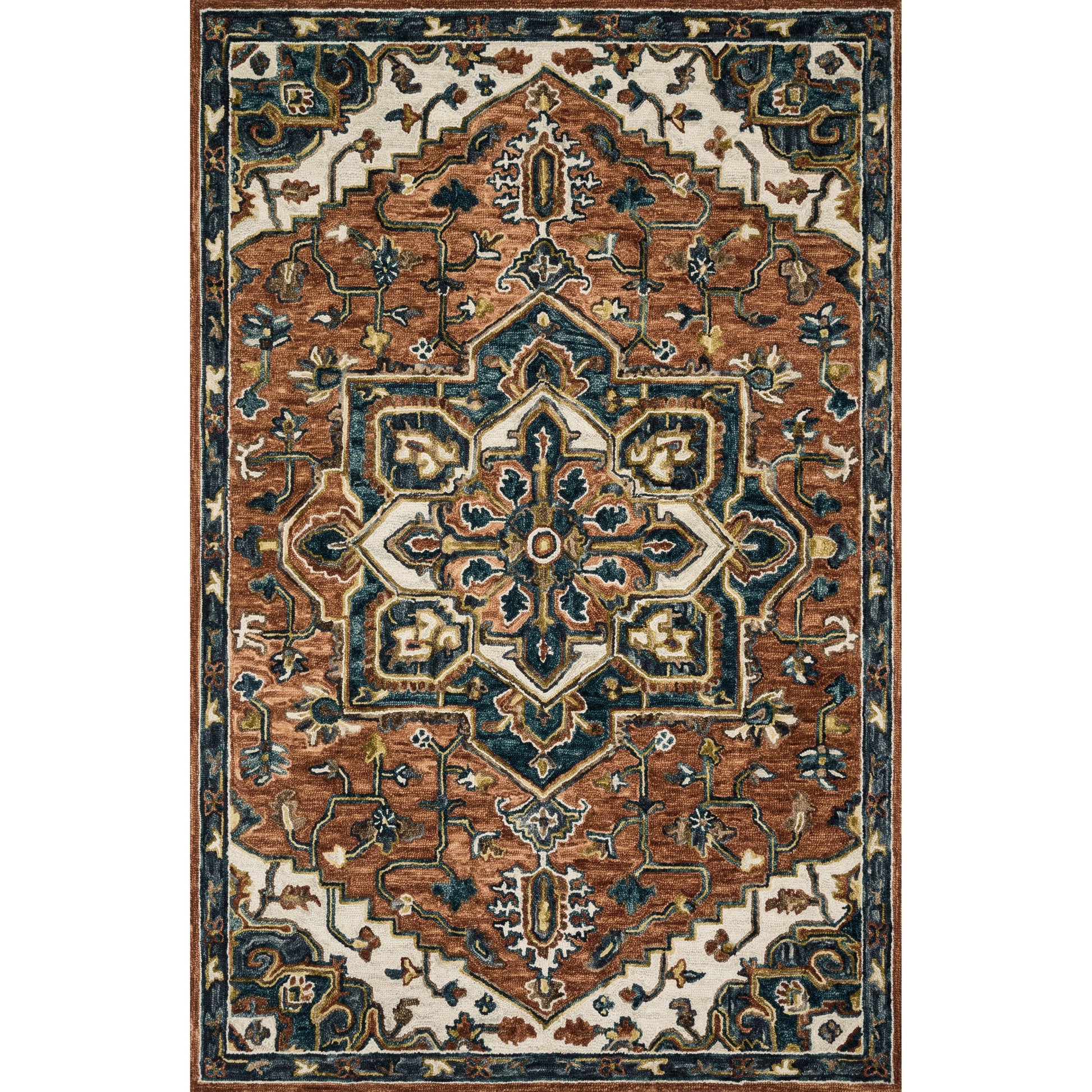 Victoria VK-15 Rug by Loloi. Made from 100% wool in a traditional style.