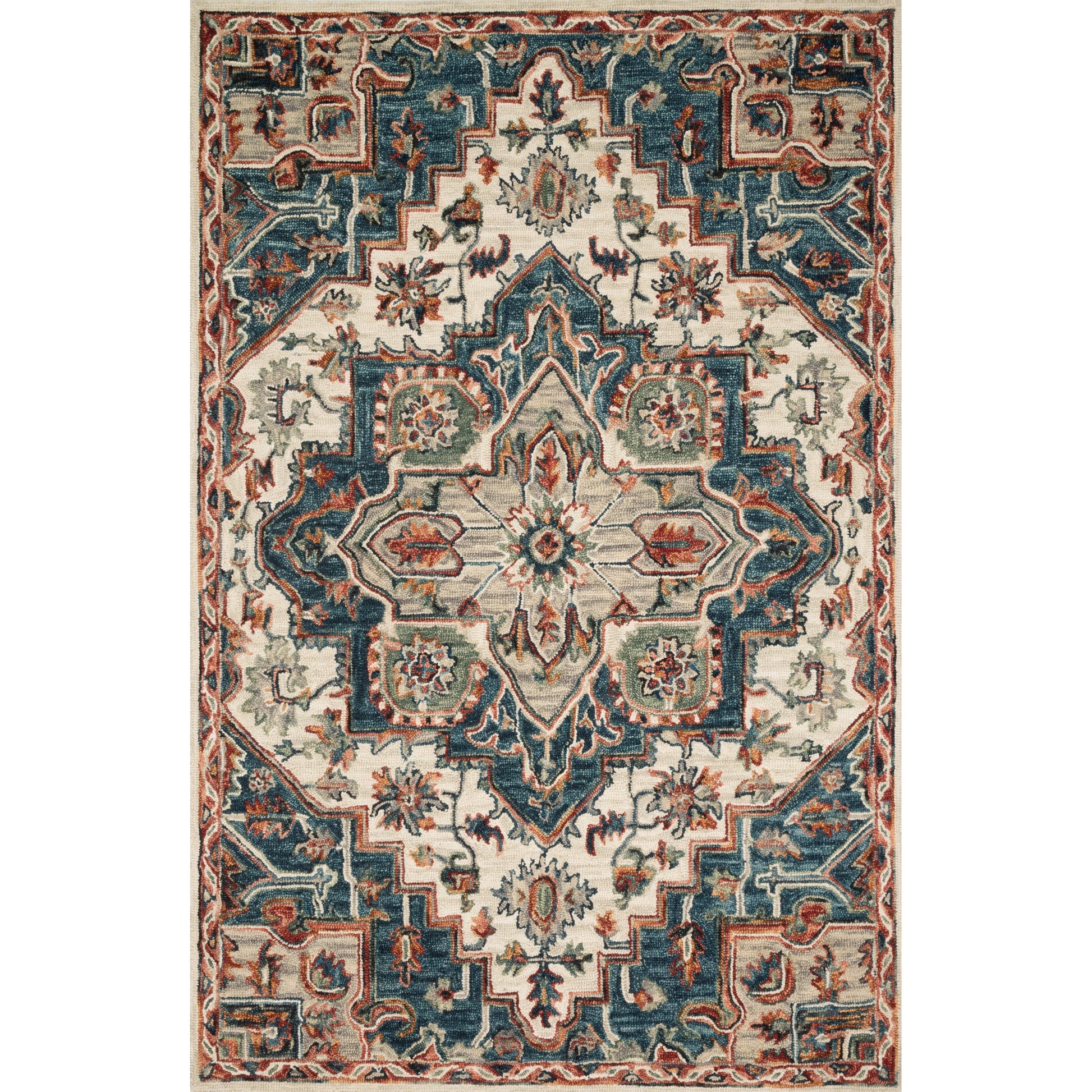 Victoria VK-16 Rug by Loloi. Made from 100% wool in a traditional style.