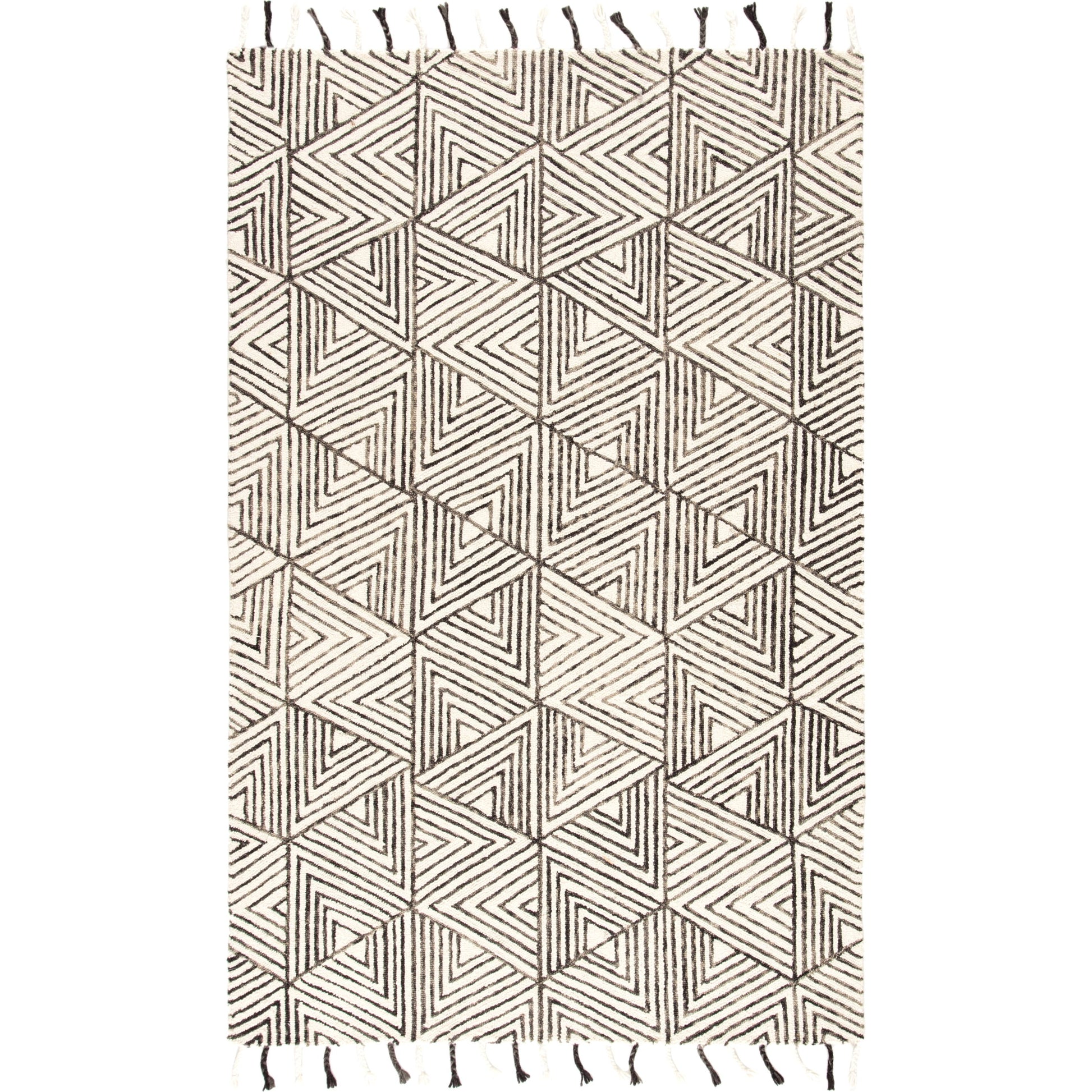 Vera by Nikki Chu VNK01 Rug by Jaipur Living in ivory, gray. Made from 100% wool in a unique style.
