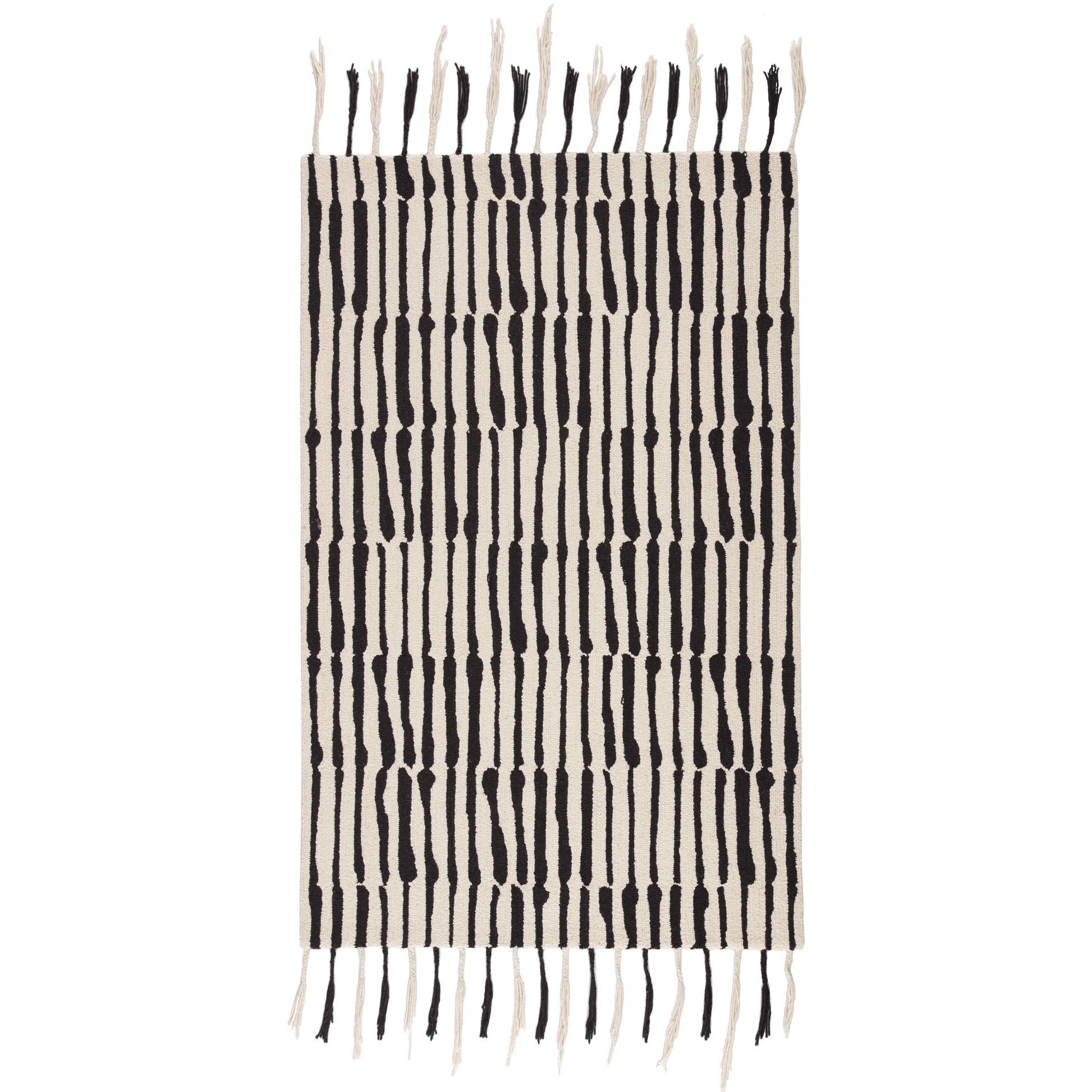 Vera by Nikki Chu VNK08 Rug by Jaipur Living in black, ivory. Made from 100% wool in a unique style.