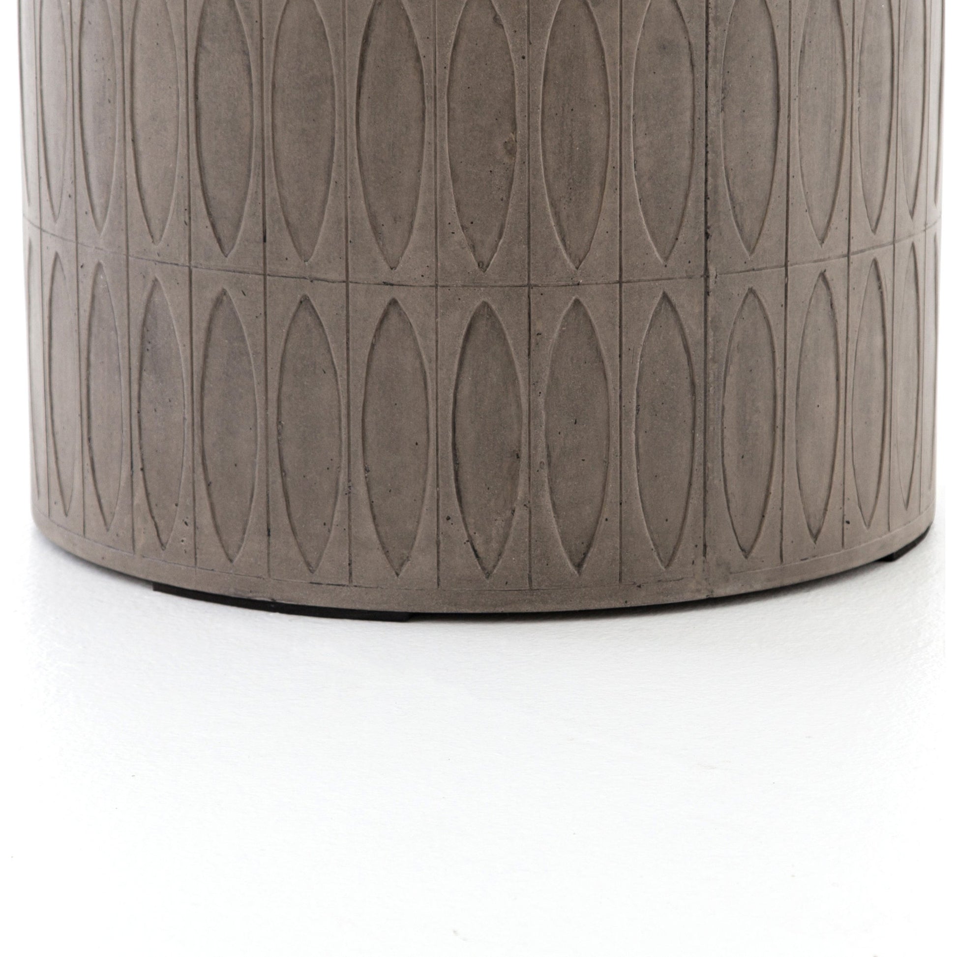 Colorado End Table by Four Hands in gray concrete. Made from unique in a eclectic & global style.