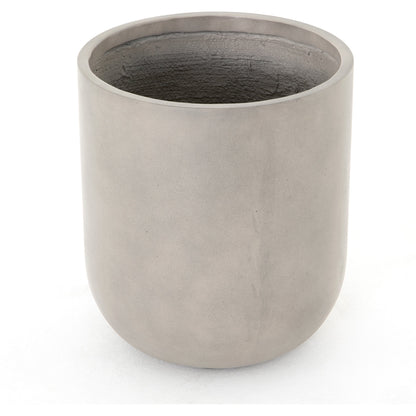 Ivan Round Planter by Four Hands in grey concrete. Made from concrete in a cottage & farmhouse style.