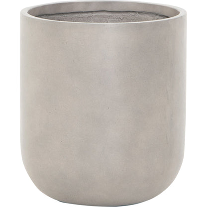 Ivan Round Planter by Four Hands in grey concrete. Made from concrete in a cottage & farmhouse style.