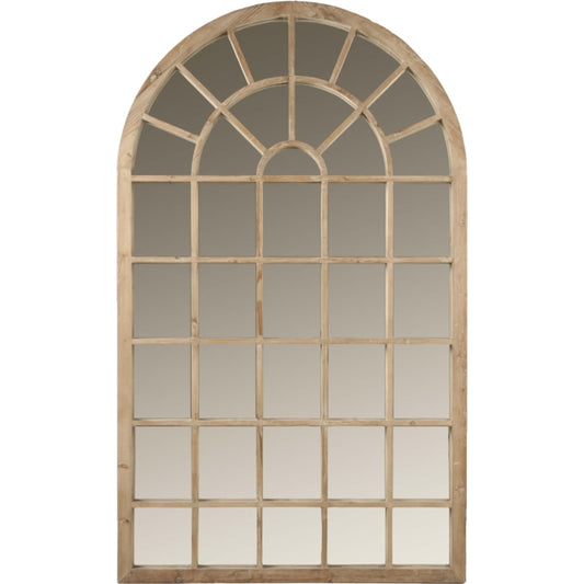 Venetian Mirror by Essentials For Living in smoke gray pine. Made from reclaimed pine in a cottage & farmhouse style.