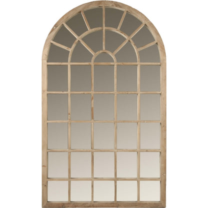 Venetian Mirror by Essentials For Living in smoke gray pine. Made from reclaimed pine in a cottage & farmhouse style.