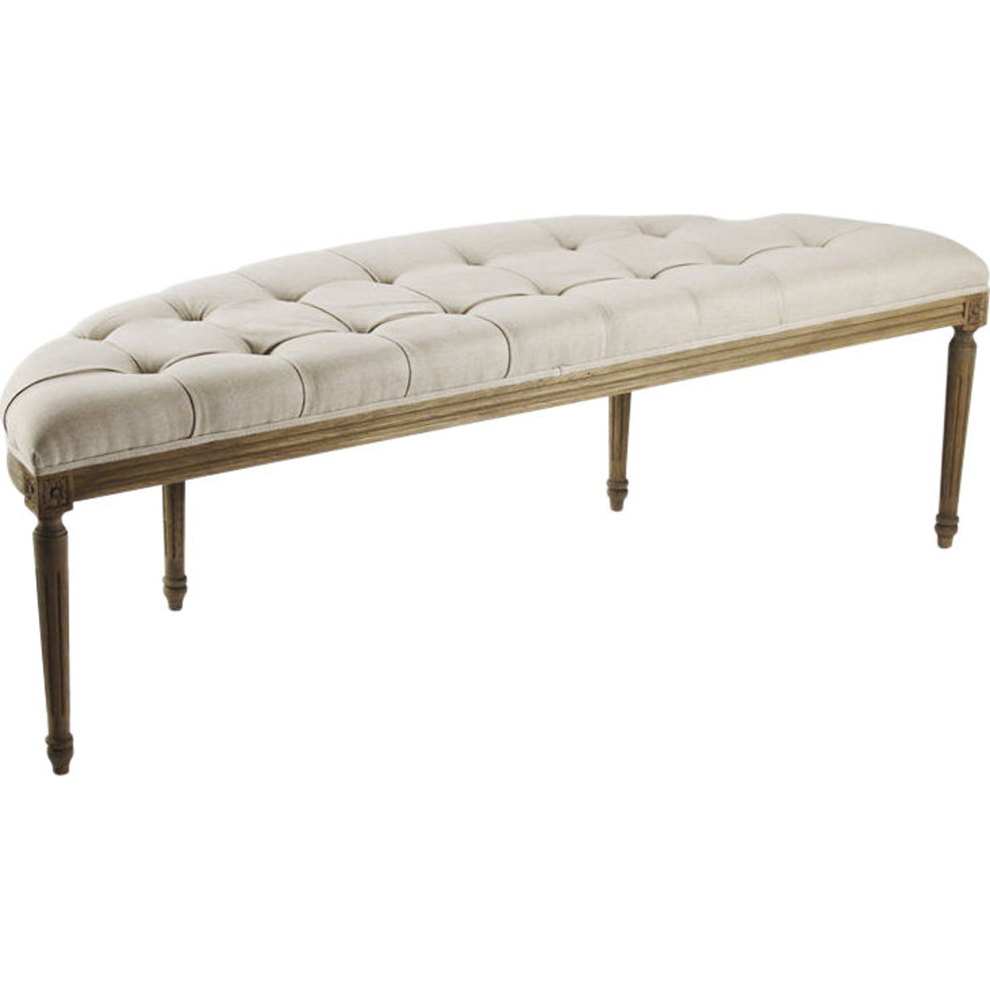 Louis Curve Bench by Zentique. Made from unique in a traditional style.