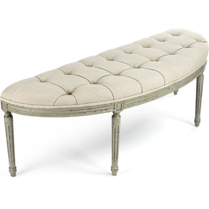 Louis Curve Bench by Zentique. Made from unique in a traditional style.