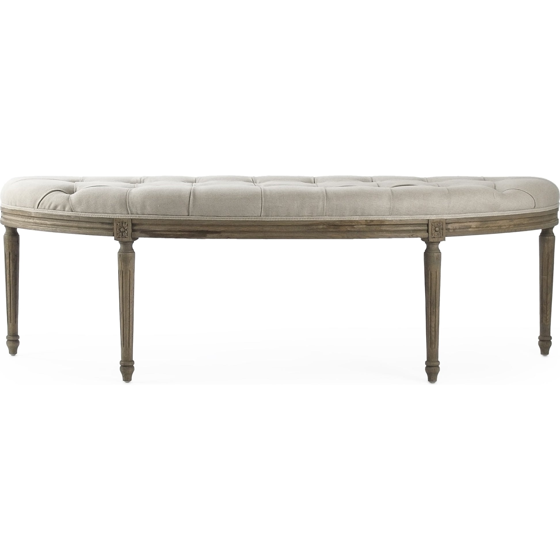 Louis Curve Bench by Zentique. Made from unique in a traditional style.