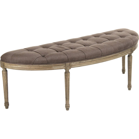 Louis Curve Bench by Zentique. Made from unique in a traditional style.