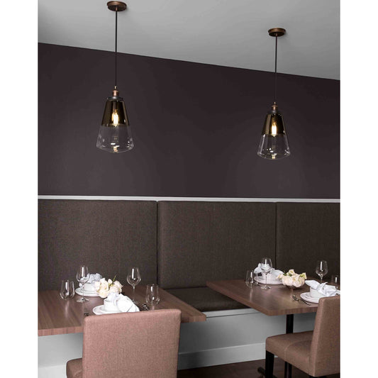 Waveform Pendant by Generation Lighting. Made from steel in a modern style.