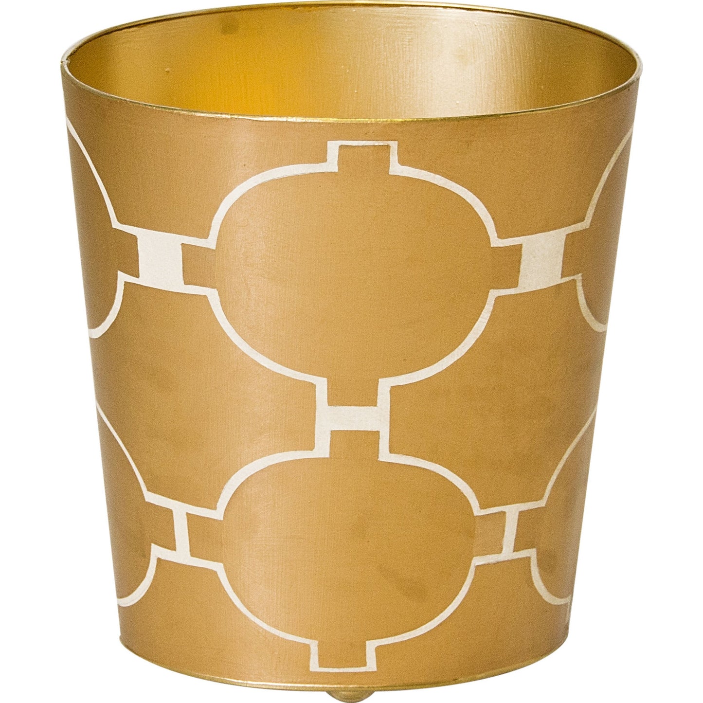 002 S-315999 | Primary Silo | Acadia Modern Wastebasket by Worlds Away. Made from metal in a transitional style.