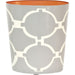 Acadia Modern Wastebasket by Worlds Away. Made from metal in a transitional style.