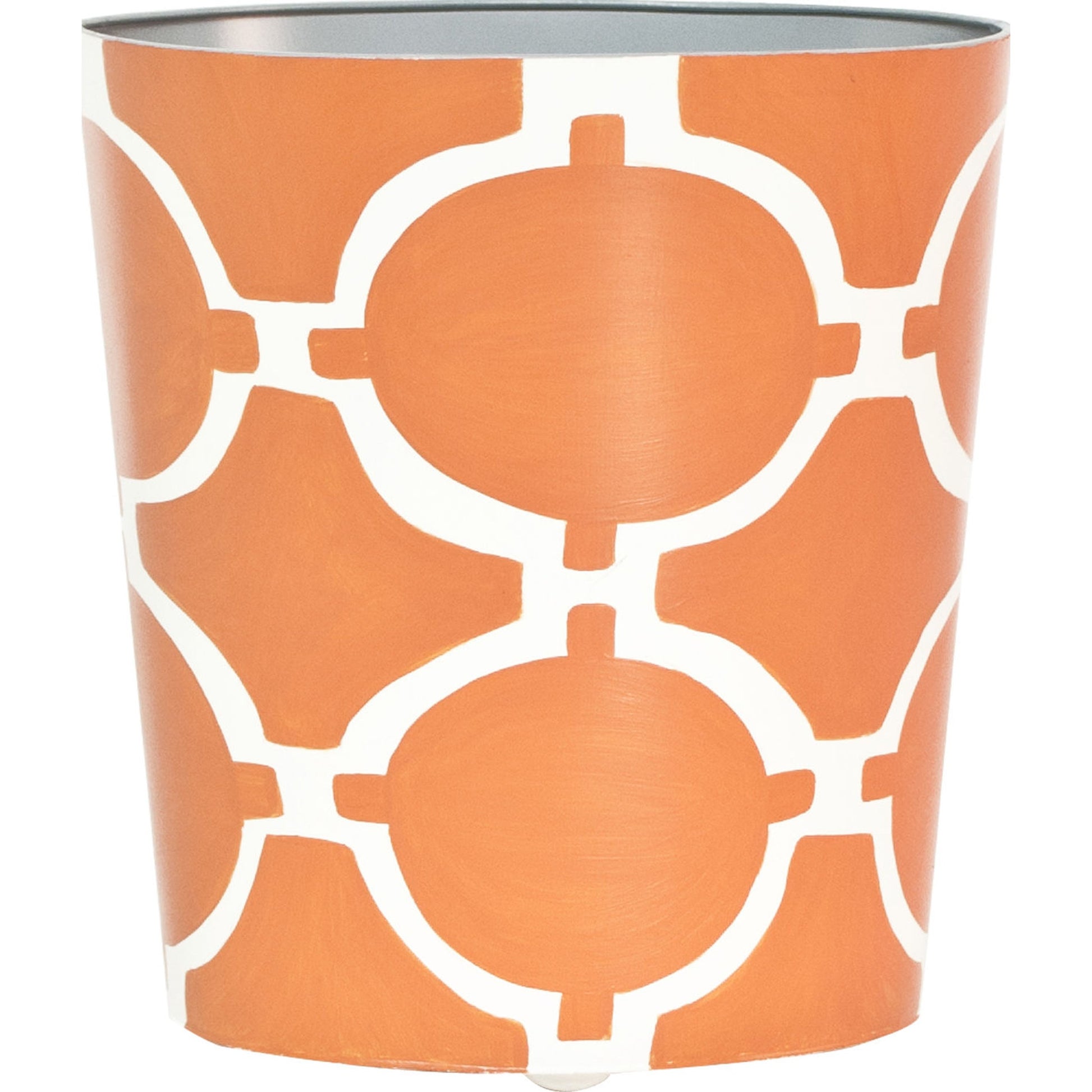Acadia Modern Wastebasket by Worlds Away. Made from metal in a transitional style.