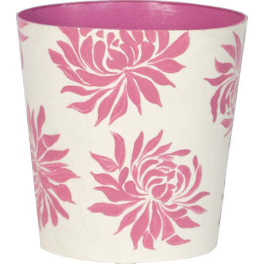 Dahlia Wastebasket by Worlds Away. Made from metal in a coastal style.