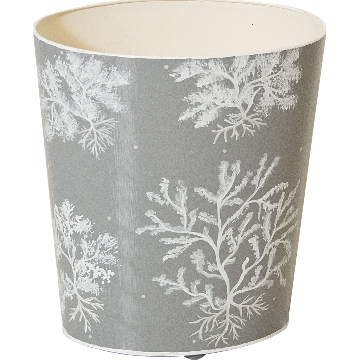 001 S-316406 | Primary Silo | Frost Wastebasket by Worlds Away in natural. Made from metal in a coastal style.
