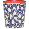 Blue, Off White, Orange