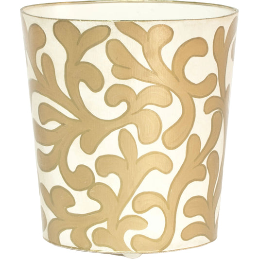 Janeg Wastebasket by Worlds Away. Made from metal in a traditional style.
