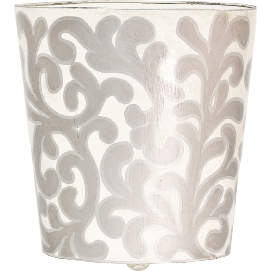 Janeg Wastebasket by Worlds Away. Made from metal in a traditional style.