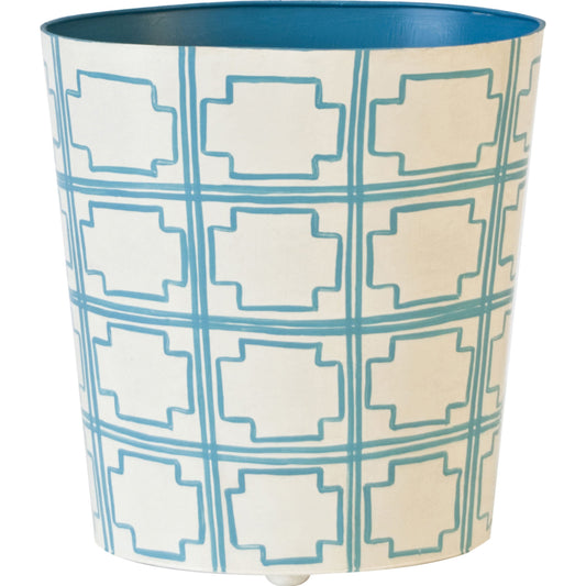 Squared Wastebasket by Worlds Away. Made from metal in a eclectic & global style.