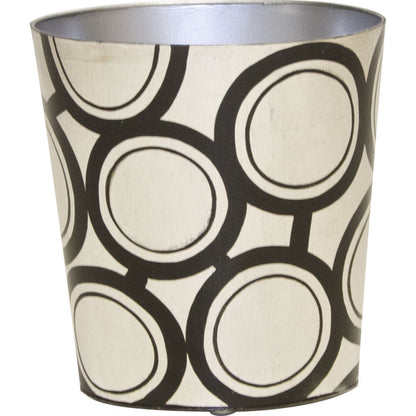 Bubble Wastebasket by Worlds Away. Made from metal in a modern style.