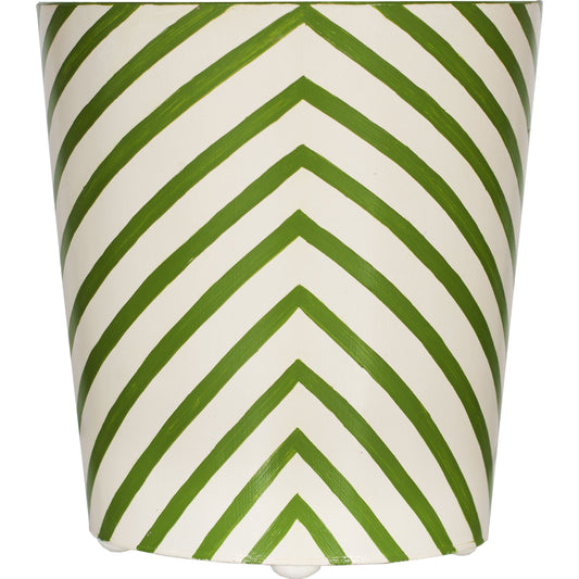 Zebra Wastebasket by Worlds Away. Made from metal in a eclectic & global style.