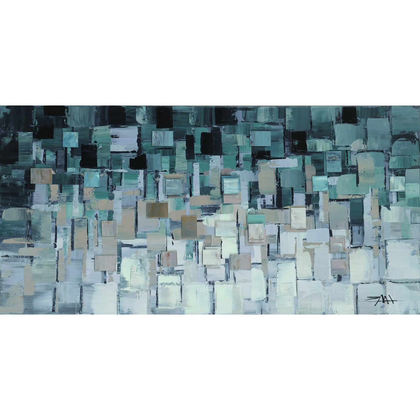 000 S-700305 | Primary Silo | Segments Wall Decor by Moe's Home Collection in multi. Made from acrylic painting, canvas, wood bar in a modern style.